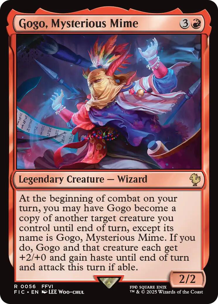 Gogo, Mysterious Mime (Surge Foil) [FINAL FANTASY Commander] | Gear Gaming Fayetteville