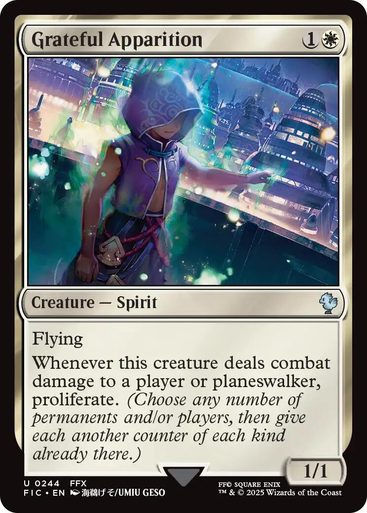 Grateful Apparition (Surge Foil) [FINAL FANTASY Commander] | Gear Gaming Fayetteville