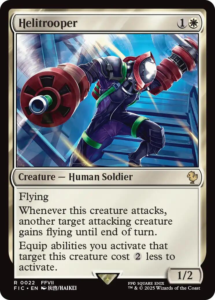 Helitrooper (Surge Foil) [FINAL FANTASY Commander] | Gear Gaming Fayetteville