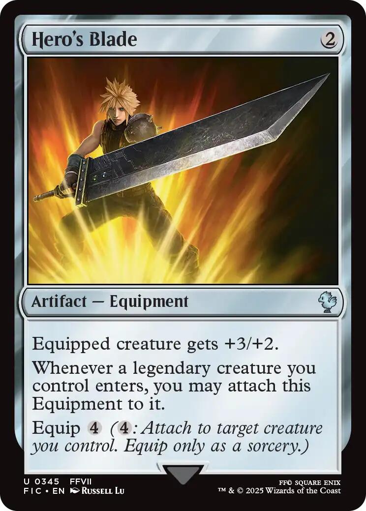 Hero's Blade (Surge Foil) [FINAL FANTASY Commander] | Gear Gaming Fayetteville
