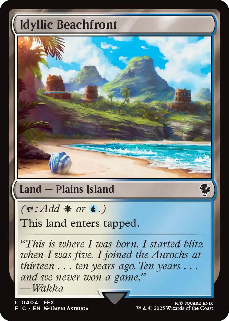 Idyllic Beachfront (Surge Foil) [FINAL FANTASY Commander] | Gear Gaming Fayetteville