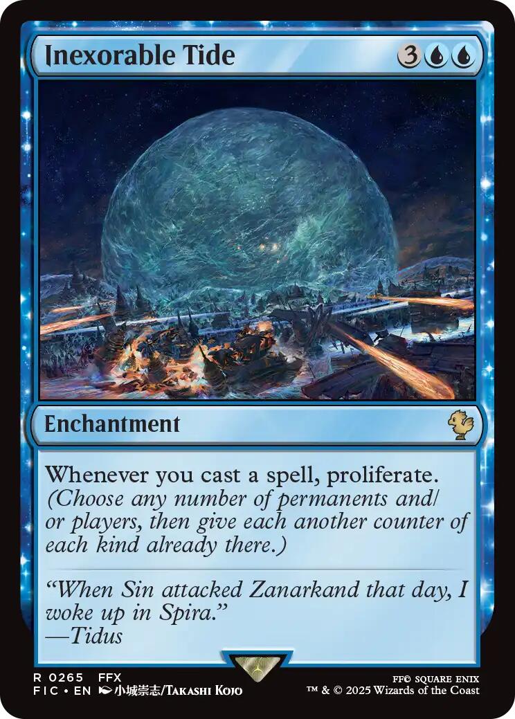 Inexorable Tide (Surge Foil) [FINAL FANTASY Commander] | Gear Gaming Fayetteville