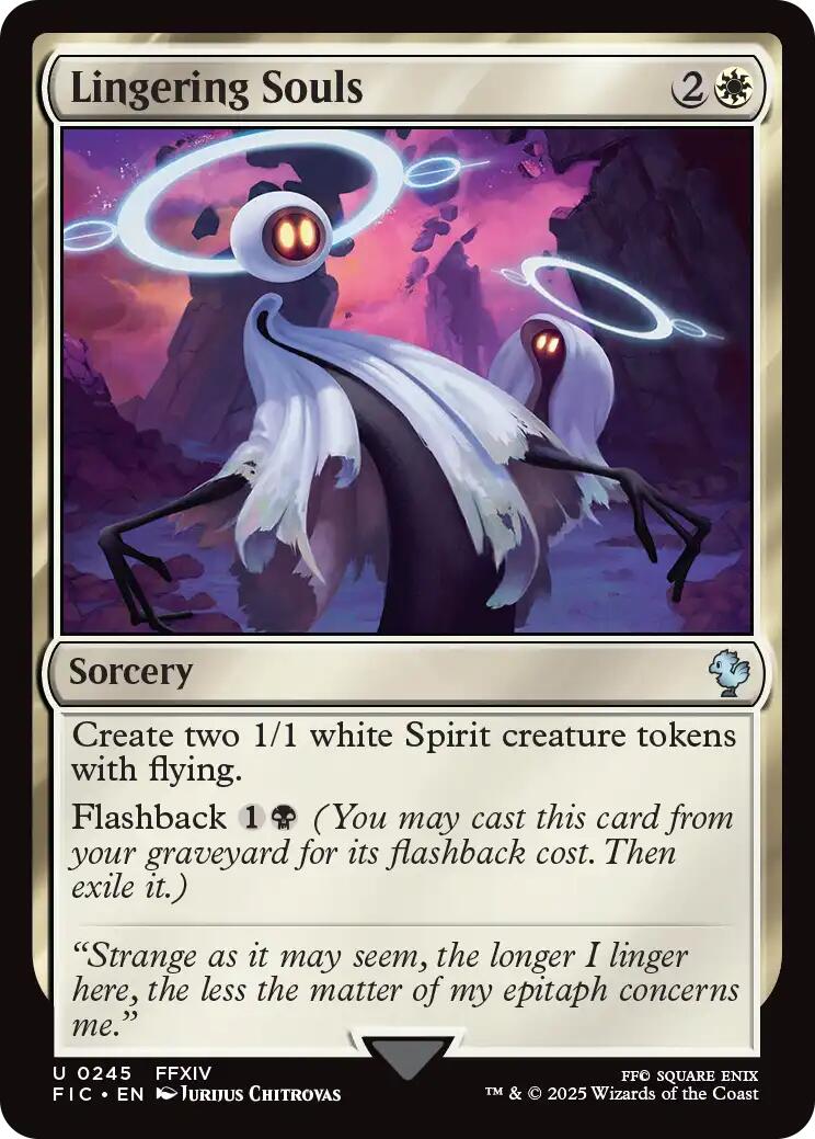 Lingering Souls (Surge Foil) [FINAL FANTASY Commander] | Gear Gaming Fayetteville