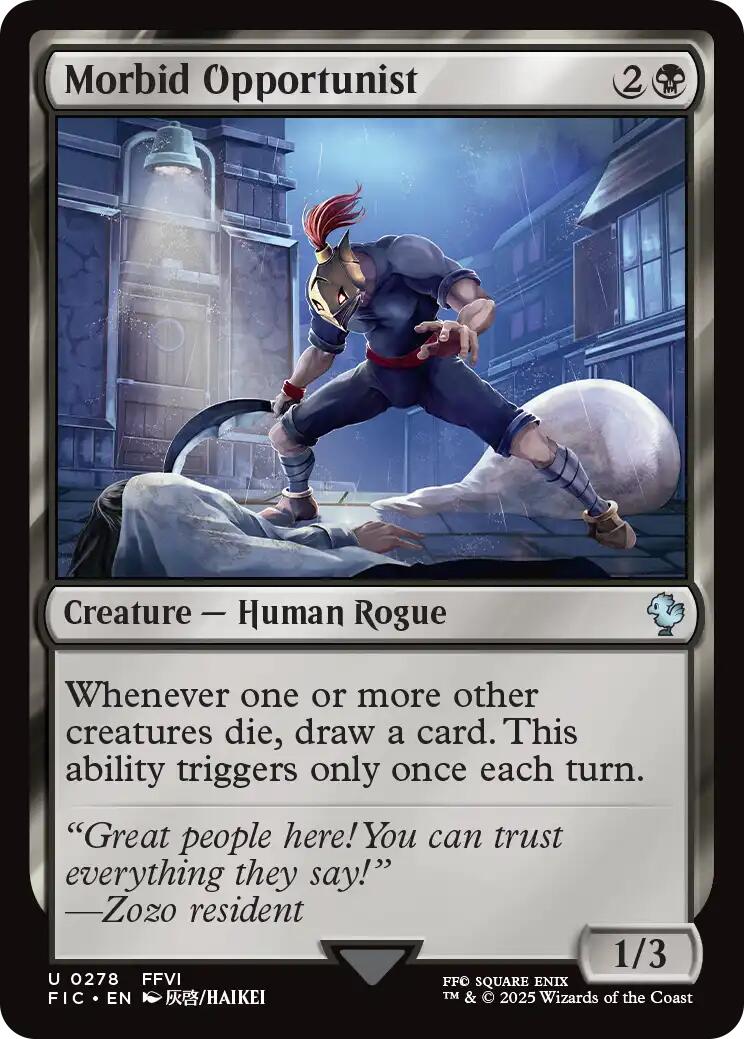 Morbid Opportunist (Surge Foil) [FINAL FANTASY Commander] | Gear Gaming Fayetteville