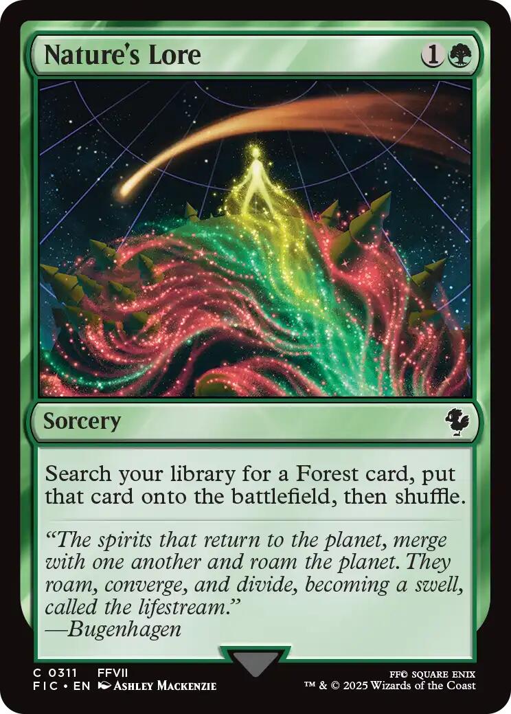 Nature's Lore (Surge Foil) [FINAL FANTASY Commander] | Gear Gaming Fayetteville