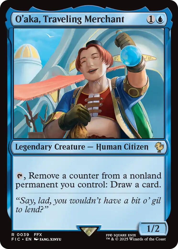 O'aka, Traveling Merchant (Surge Foil) [FINAL FANTASY Commander] | Gear Gaming Fayetteville