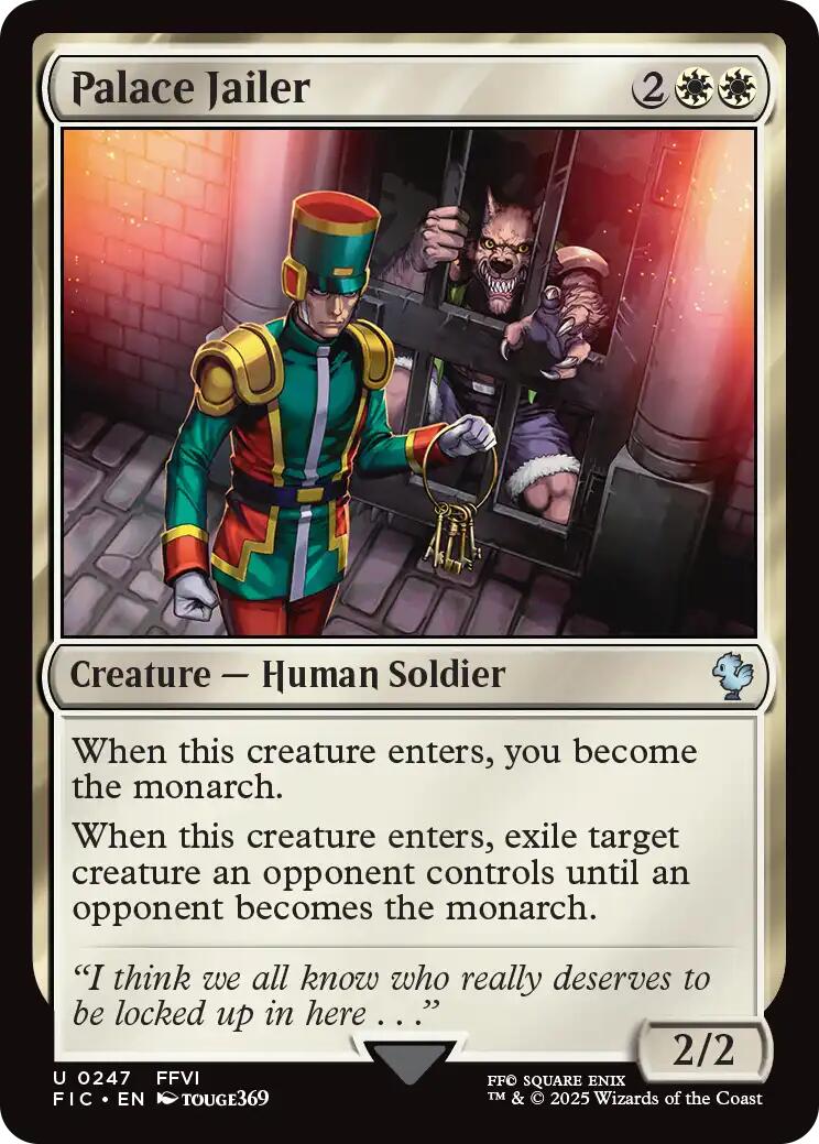 Palace Jailer (Surge Foil) [FINAL FANTASY Commander] | Gear Gaming Fayetteville