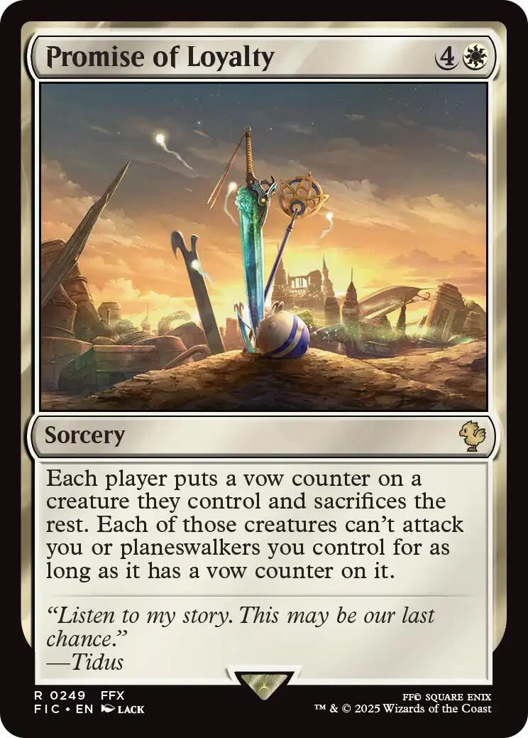 Promise of Loyalty (Surge Foil) [FINAL FANTASY Commander] | Gear Gaming Fayetteville