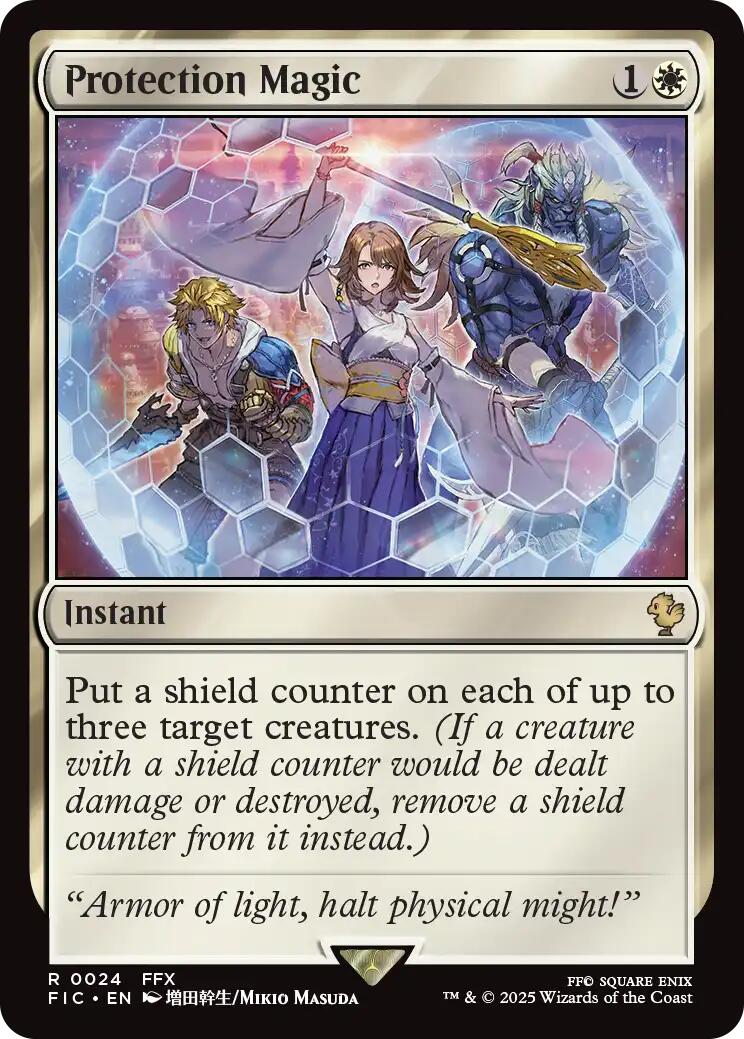Protection Magic (Surge Foil) [FINAL FANTASY Commander] | Gear Gaming Fayetteville