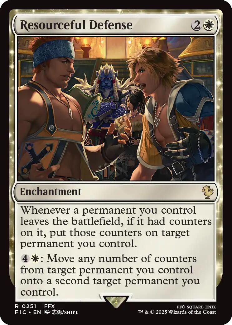 Resourceful Defense (Surge Foil) [FINAL FANTASY Commander] | Gear Gaming Fayetteville