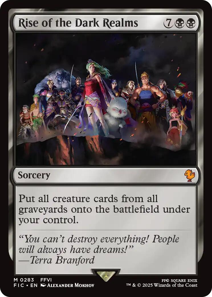 Rise of the Dark Realms (Surge Foil) [FINAL FANTASY Commander] | Gear Gaming Fayetteville