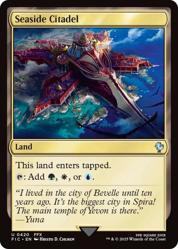 Seaside Citadel (Surge Foil) [FINAL FANTASY Commander] | Gear Gaming Fayetteville