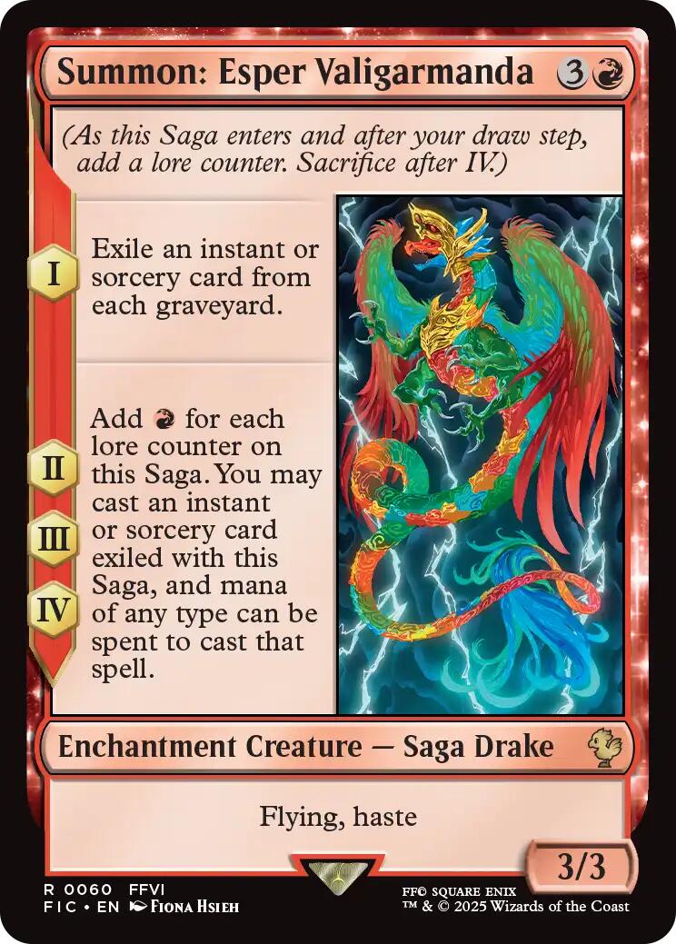Summon: Esper Valigarmanda (Surge Foil) [FINAL FANTASY Commander] | Gear Gaming Fayetteville