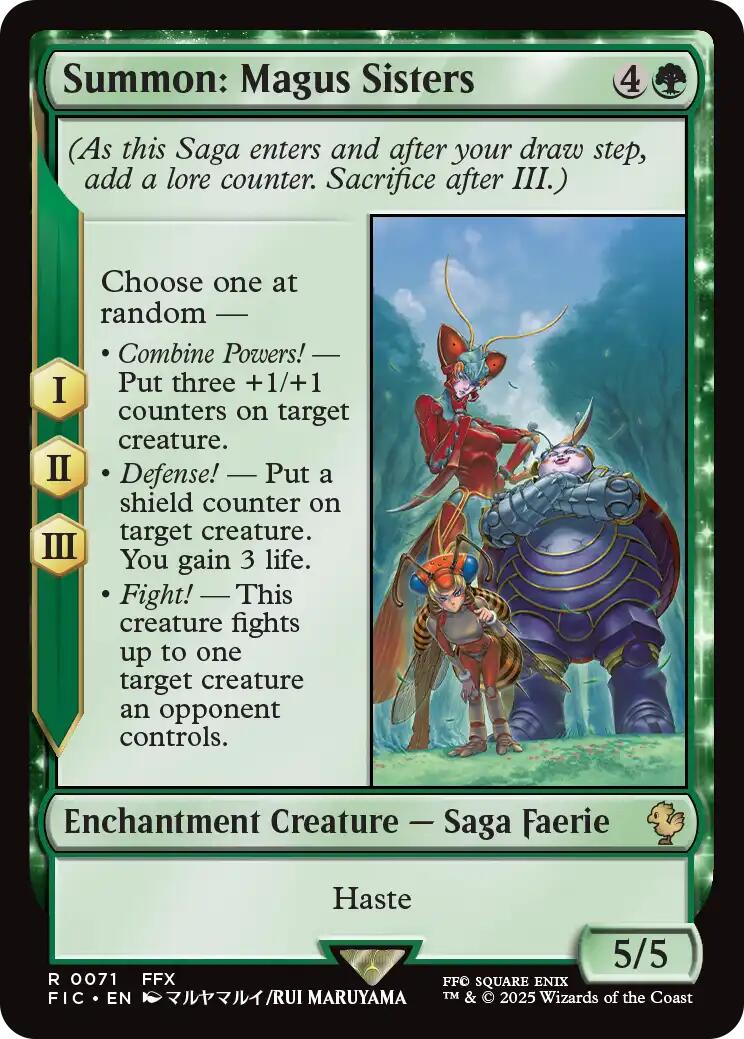 Summon: Magus Sisters (Surge Foil) [FINAL FANTASY Commander] | Gear Gaming Fayetteville