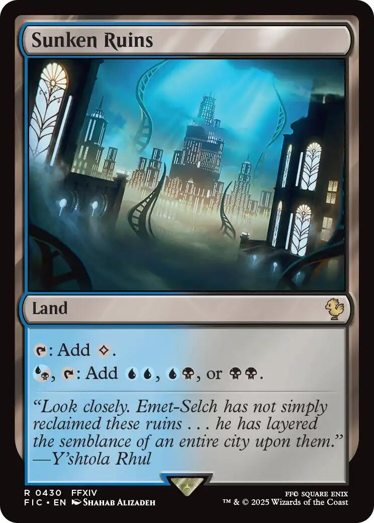 Sunken Ruins (Surge Foil) [FINAL FANTASY Commander] | Gear Gaming Fayetteville