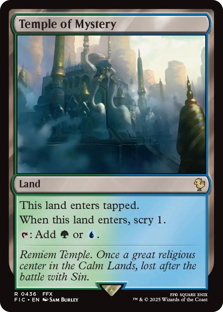 Temple of Mystery (Surge Foil) [FINAL FANTASY Commander] | Gear Gaming Fayetteville