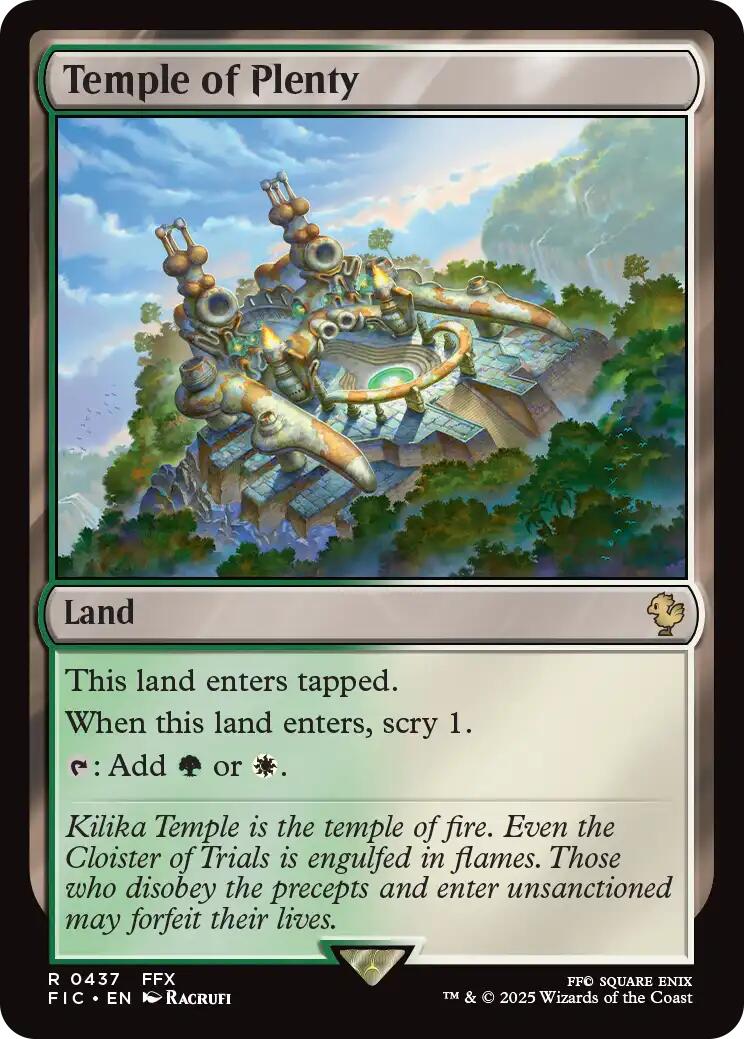Temple of Plenty (Surge Foil) [FINAL FANTASY Commander] | Gear Gaming Fayetteville