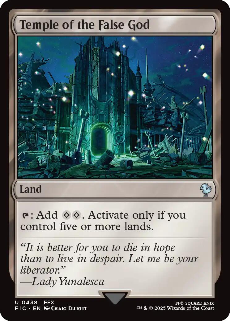 Temple of the False God (Surge Foil) [FINAL FANTASY Commander] | Gear Gaming Fayetteville