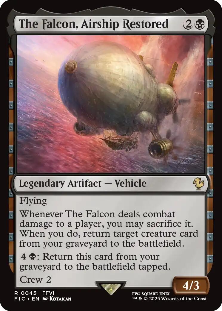The Falcon, Airship Restored (Surge Foil) [FINAL FANTASY Commander] | Gear Gaming Fayetteville