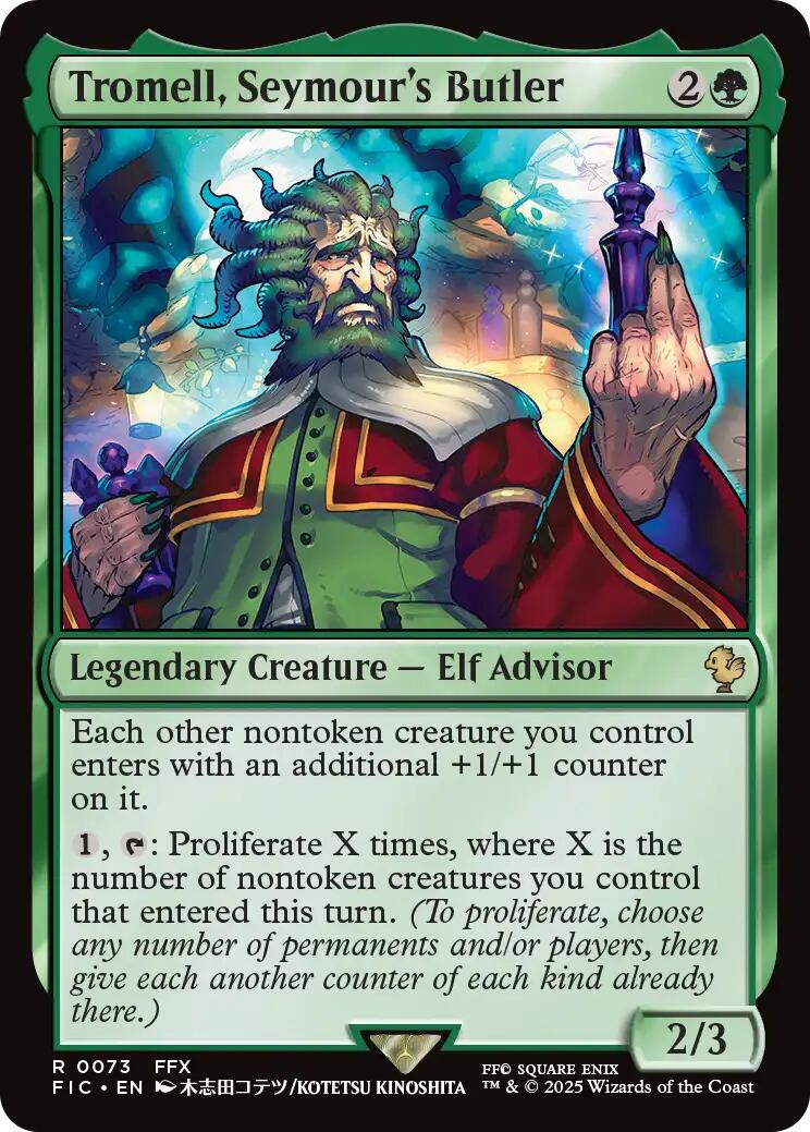 Tromell, Seymour's Butler (Surge Foil) [FINAL FANTASY Commander] | Gear Gaming Fayetteville