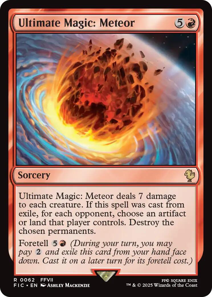 Ultimate Magic: Meteor (Surge Foil) [FINAL FANTASY Commander] | Gear Gaming Fayetteville