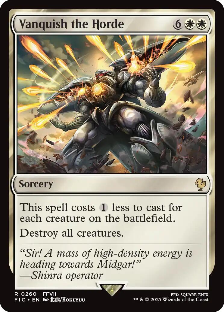 Vanquish the Horde (Surge Foil) [FINAL FANTASY Commander] | Gear Gaming Fayetteville