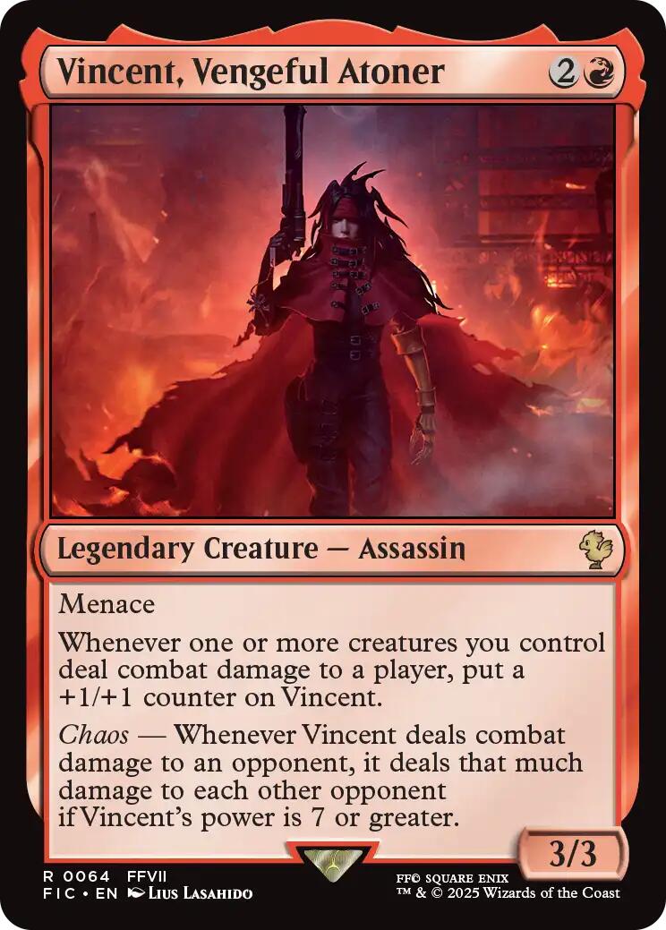 Vincent, Vengeful Atoner (Surge Foil) [FINAL FANTASY Commander] | Gear Gaming Fayetteville
