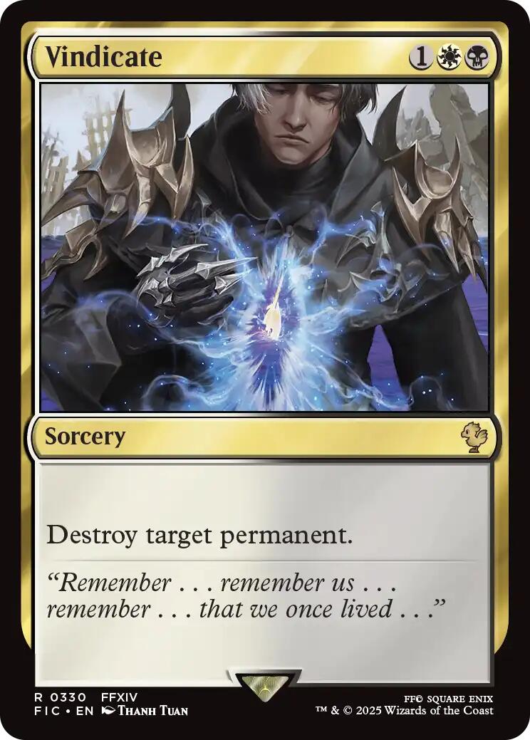 Vindicate (Surge Foil) [FINAL FANTASY Commander] | Gear Gaming Fayetteville