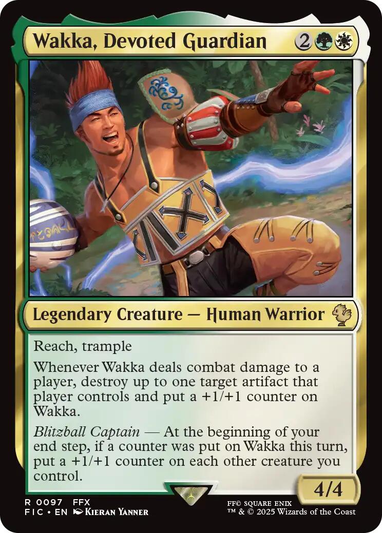 Wakka, Devoted Guardian (Surge Foil) [FINAL FANTASY Commander] | Gear Gaming Fayetteville