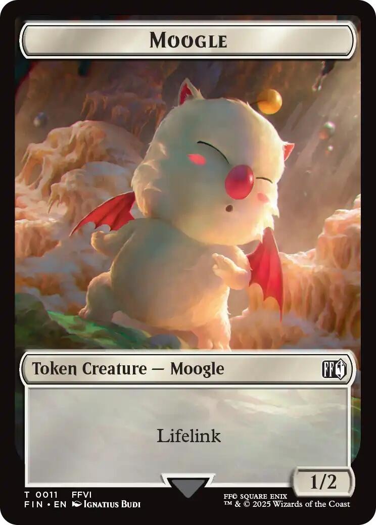 Moogle // Zombie Double-Sided Token [FINAL FANTASY Commander Tokens] | Gear Gaming Fayetteville