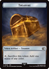 Foretell // Treasure Double-Sided Token [FINAL FANTASY Commander Tokens] | Gear Gaming Fayetteville