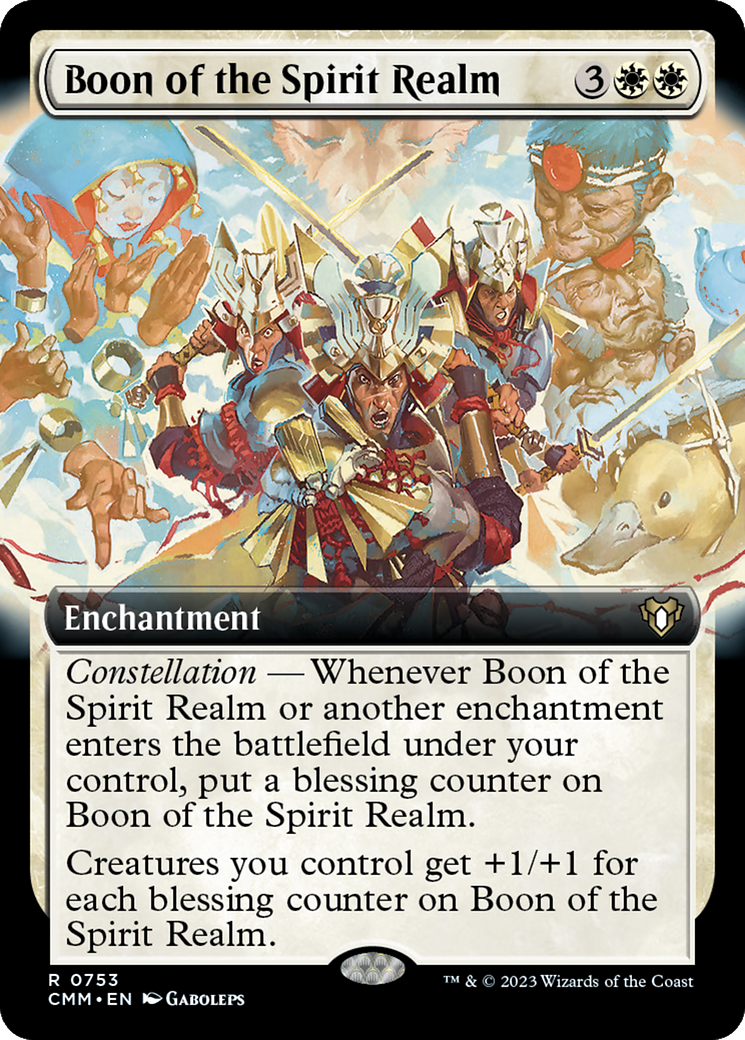 Boon of the Spirit Realm (Extended Art) [Commander Masters] | Gear Gaming Fayetteville