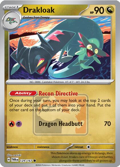 Drakloak (129/167) [League & Championship Cards] | Gear Gaming Fayetteville