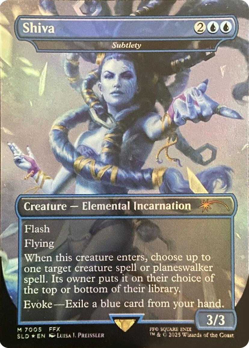 Shiva - Subtlety (Rainbow Foil) [Secret Lair Drop Series] | Gear Gaming Fayetteville