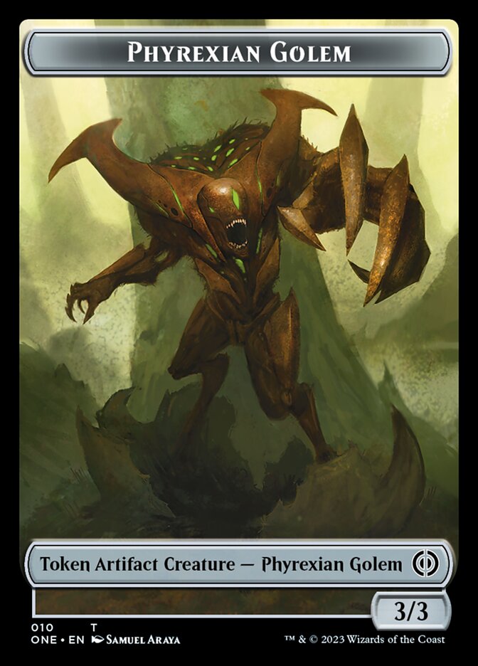 Phyrexian Golem Token [Phyrexia: All Will Be One Tokens] | Gear Gaming Fayetteville