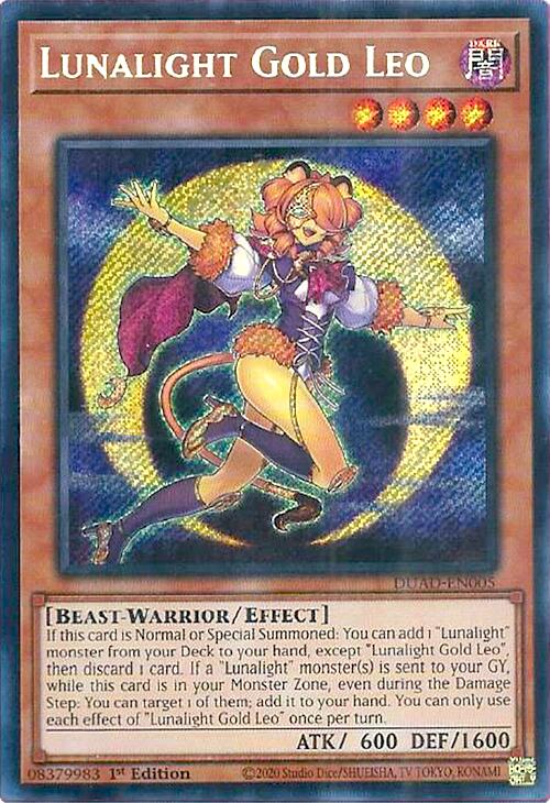 Lunalight Gold Leo [DUAD-EN005] Secret Rare | Gear Gaming Fayetteville