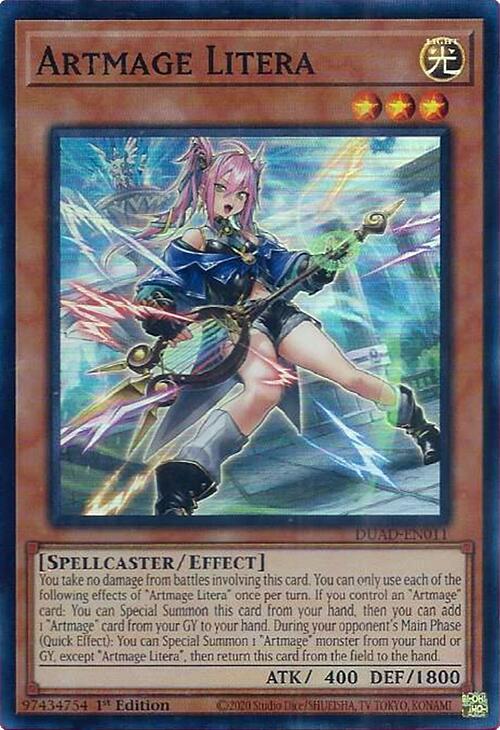 Artmage Litera [DUAD-EN011] Super Rare | Gear Gaming Fayetteville