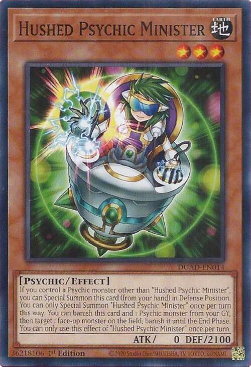 Hushed Psychic Minister [DUAD-EN014] Common | Gear Gaming Fayetteville