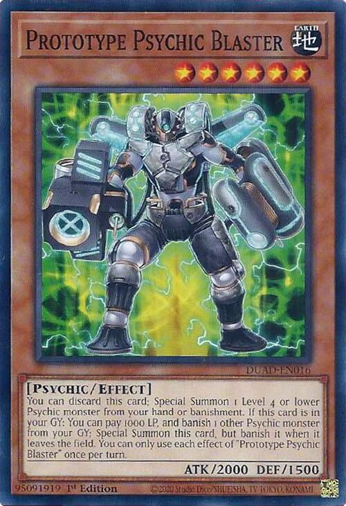Prototype Psychic Blaster [DUAD-EN016] Common | Gear Gaming Fayetteville