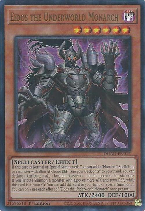 Eidos the Underworld Monarch [DUAD-EN017] Ultra Rare | Gear Gaming Fayetteville
