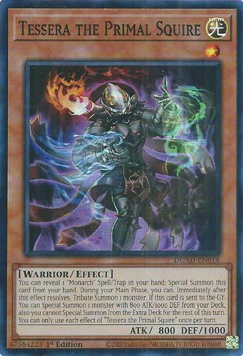Tessera the Primal Squire [DUAD-EN018] Super Rare | Gear Gaming Fayetteville