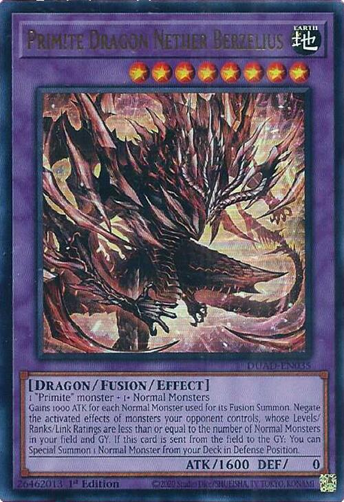 Primite Dragon Nether Berzelius [DUAD-EN035] Ultra Rare | Gear Gaming Fayetteville