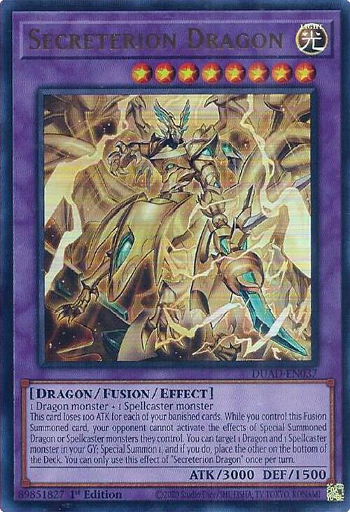Secreterion Dragon [DUAD-EN037] Ultra Rare | Gear Gaming Fayetteville