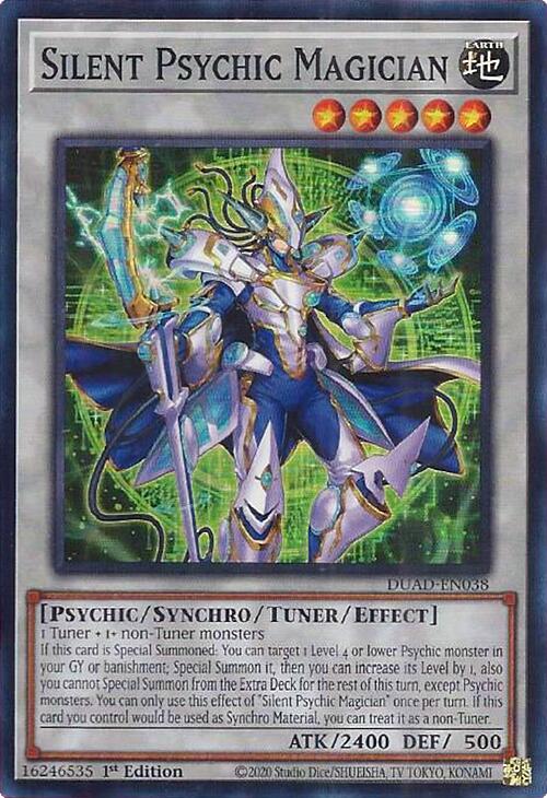 Silent Psychic Magician [DUAD-EN038] Super Rare | Gear Gaming Fayetteville