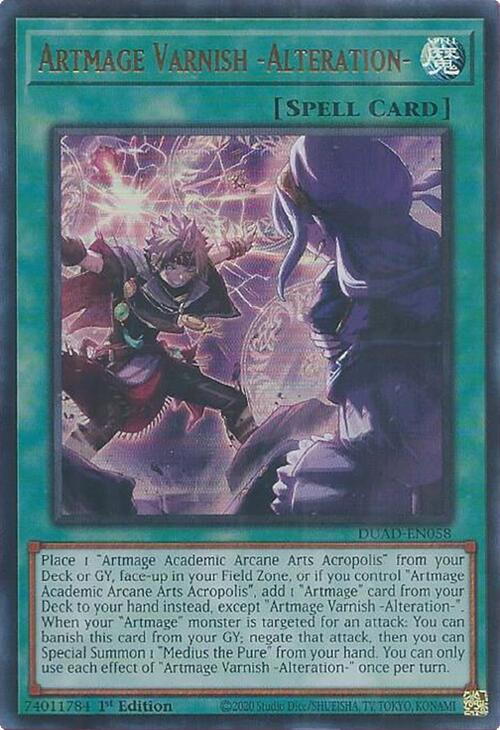 Artmage Varnish -Alteration- [DUAD-EN058] Ultra Rare | Gear Gaming Fayetteville