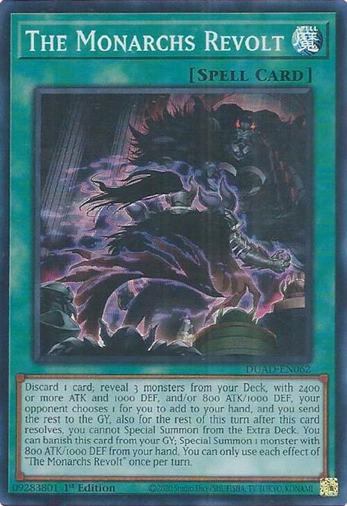 The Monarchs Revolt [DUAD-EN062] Super Rare | Gear Gaming Fayetteville
