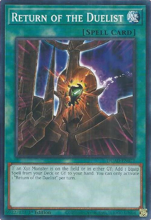 Return of the Duelist (card) [DUAD-EN071] Common | Gear Gaming Fayetteville