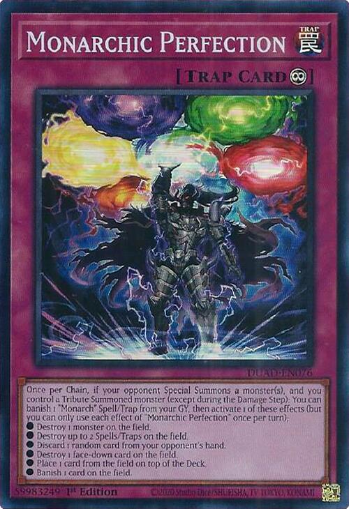 Monarchic Perfection [DUAD-EN076] Super Rare | Gear Gaming Fayetteville
