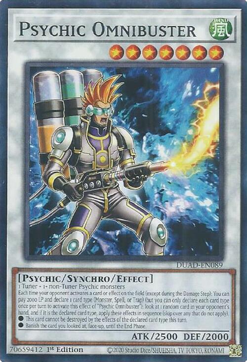 Psychic Omnibuster [DUAD-EN089] Common | Gear Gaming Fayetteville