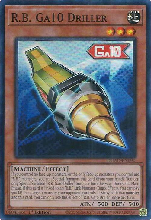 R.B. Ga10 Driller [DUAD-EN090] Super Rare | Gear Gaming Fayetteville
